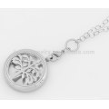 Silver tree of life perfume pendant, stainless steel aromatherapy perfume pendant